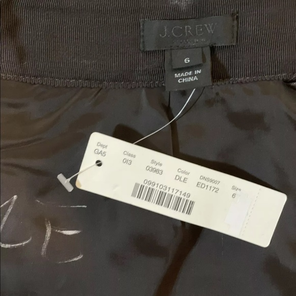 NWT J CREW Collection Calf Hair Leather Slight A Line  Skirt Sz 6 03983 RARE! - Picture 3 of 7